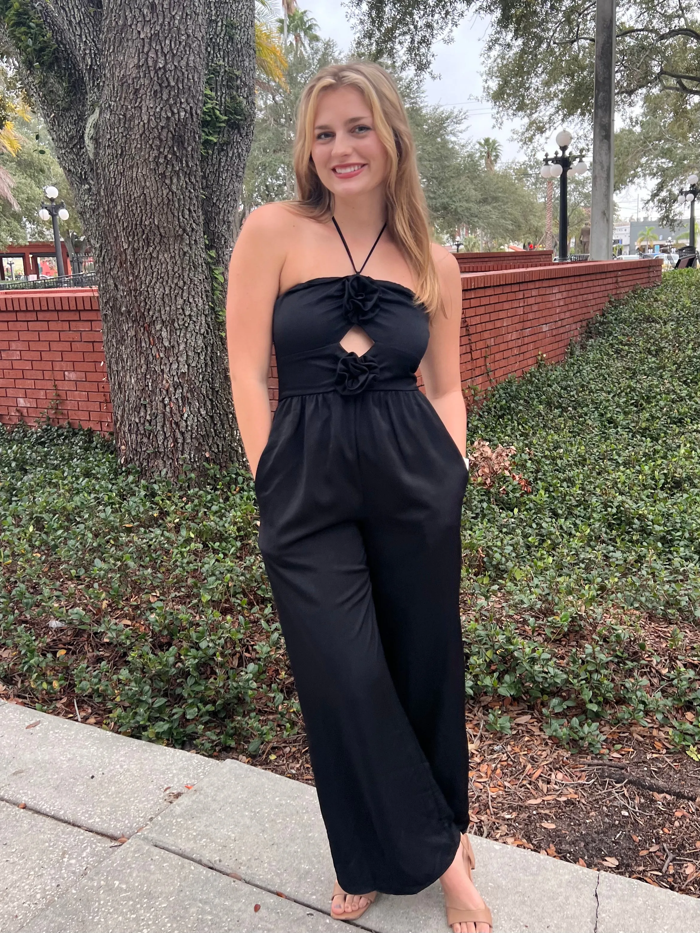 FIONA JUMPSUIT IN BLACK