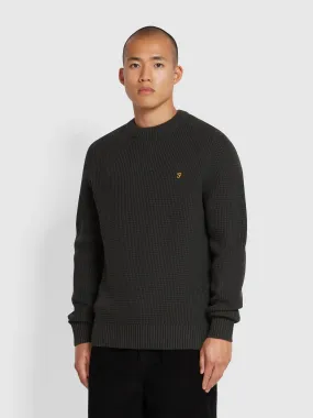 Foraker Crew Neck Sweater In Washed Black