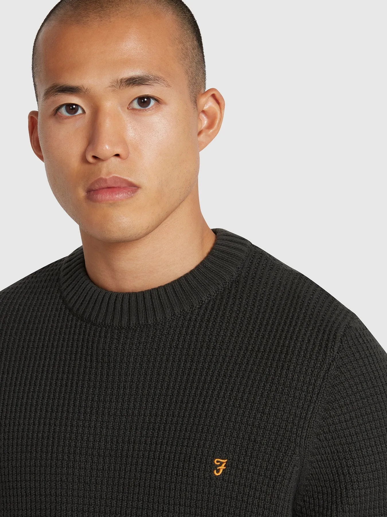 Foraker Crew Neck Sweater In Washed Black