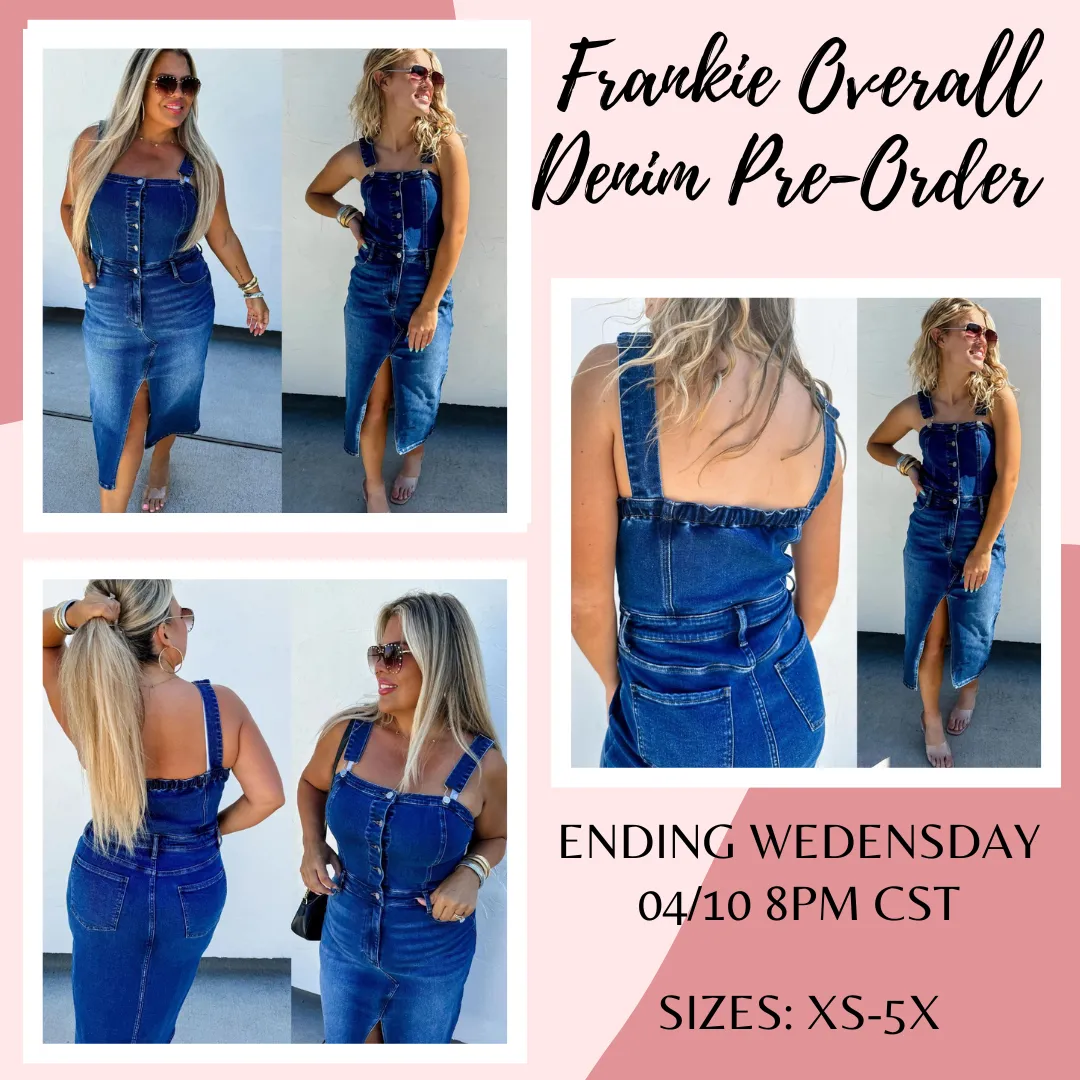 Frankie Overall Denim Dress Pre-Order