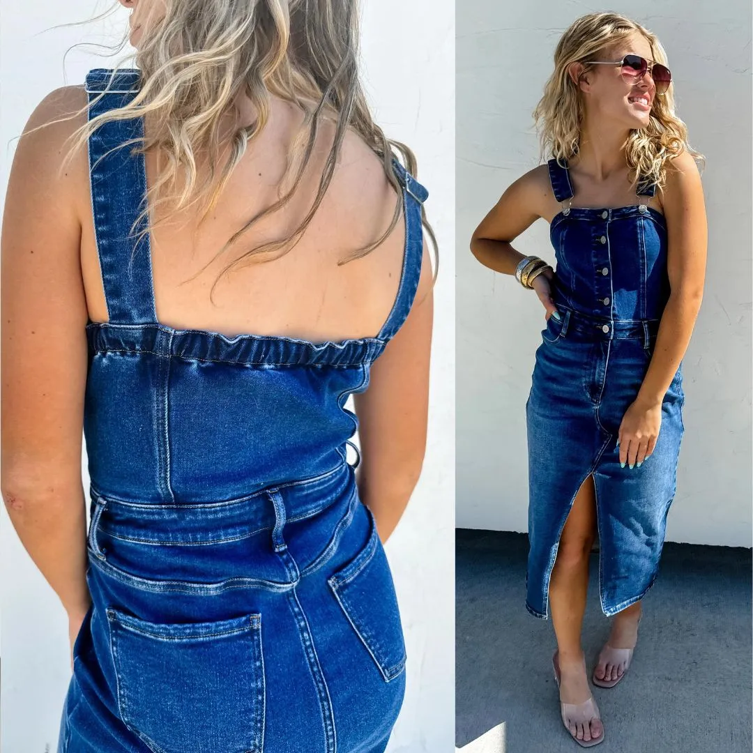 Frankie Overall Denim Dress Pre-Order