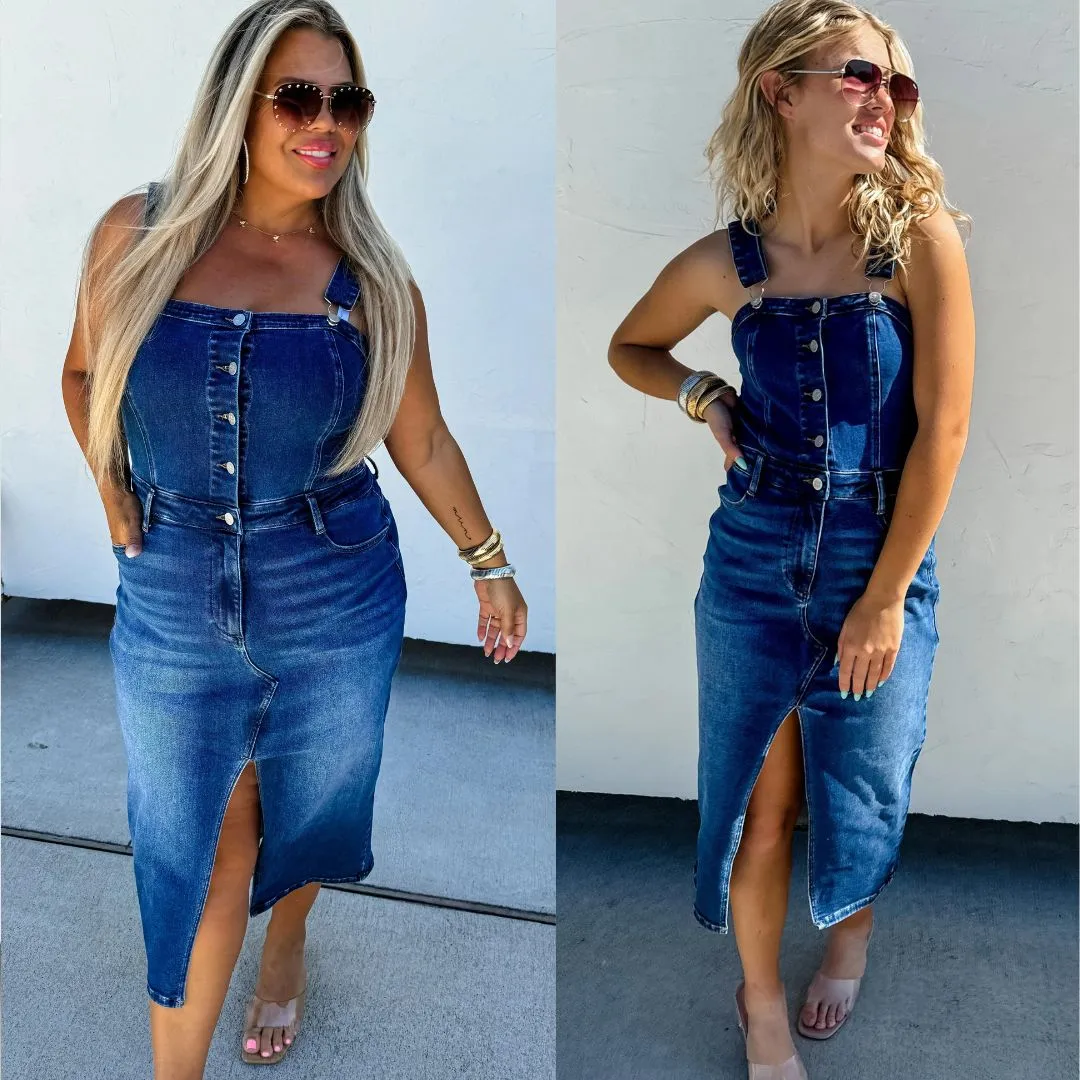 Frankie Overall Denim Dress Pre-Order