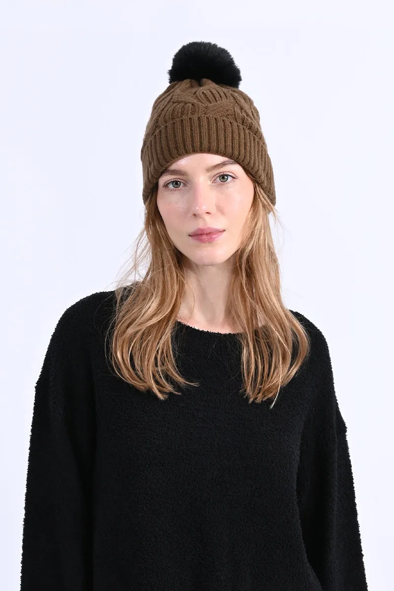 Frappe Pom Pom Beanie