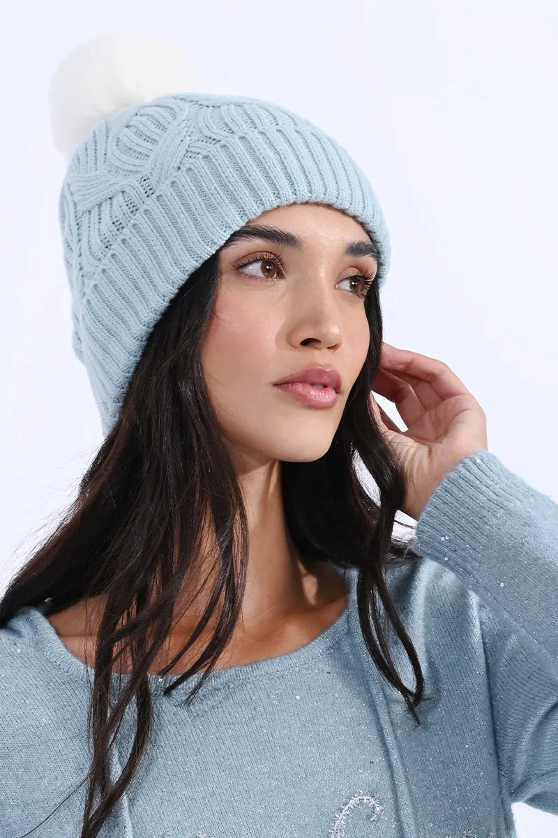 Frappe Pom Pom Beanie