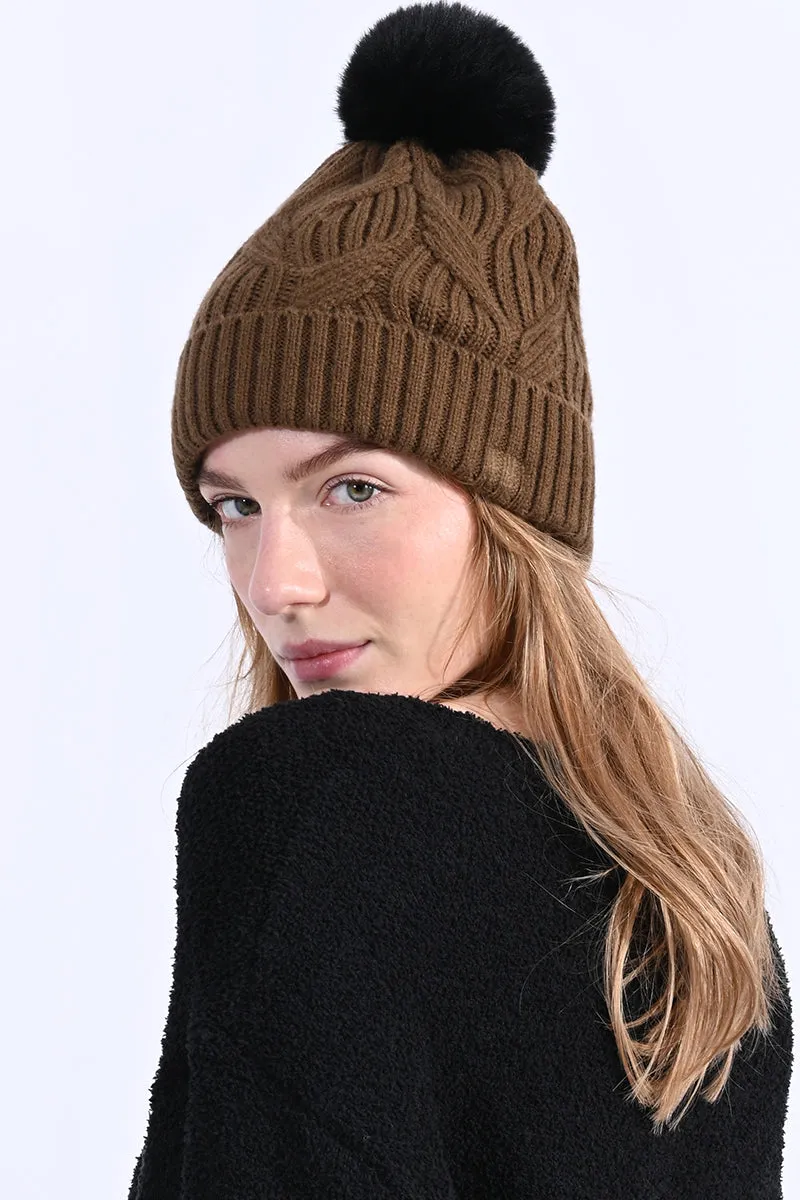 Frappe Pom Pom Beanie