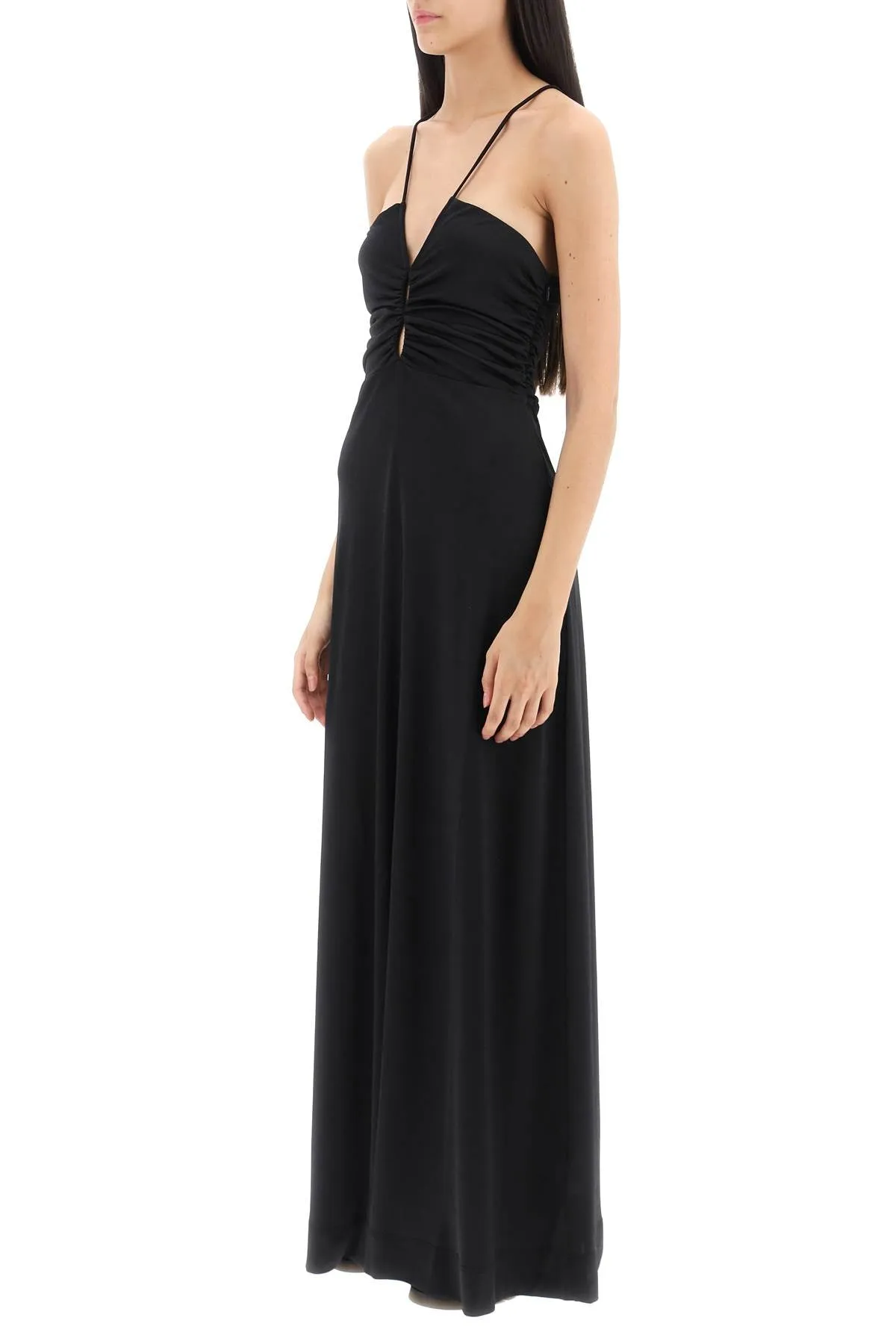 Ganni crepe jersey maxi dress