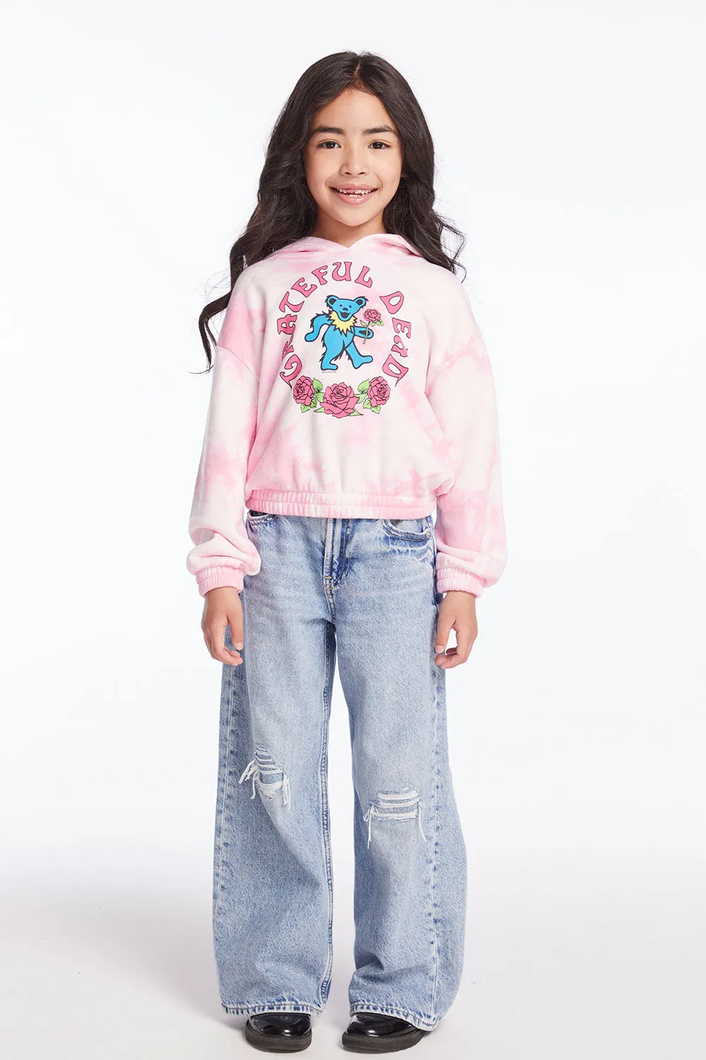 Grateful Dead Bears & Roses Girls Pullover Hoodie