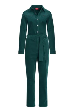 Groen ribstof jumpsuit | Cloud9 jumpsuit Liz pine