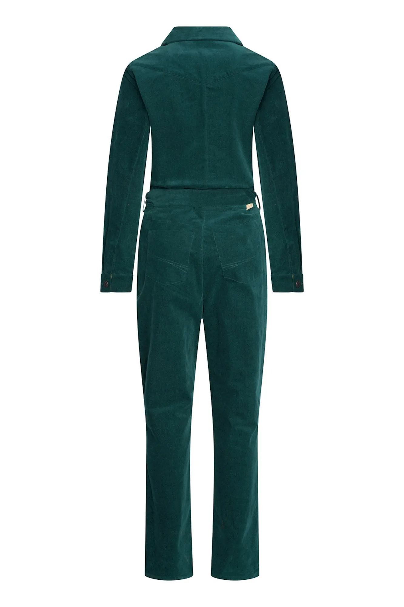 Groen ribstof jumpsuit | Cloud9 jumpsuit Liz pine