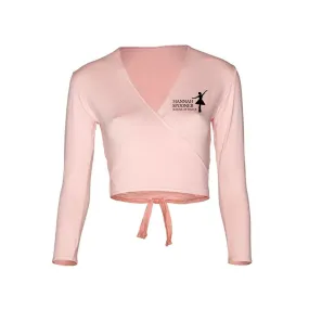 Hannah Spooner Baby Pink Cotton Cross-Over Cardigan