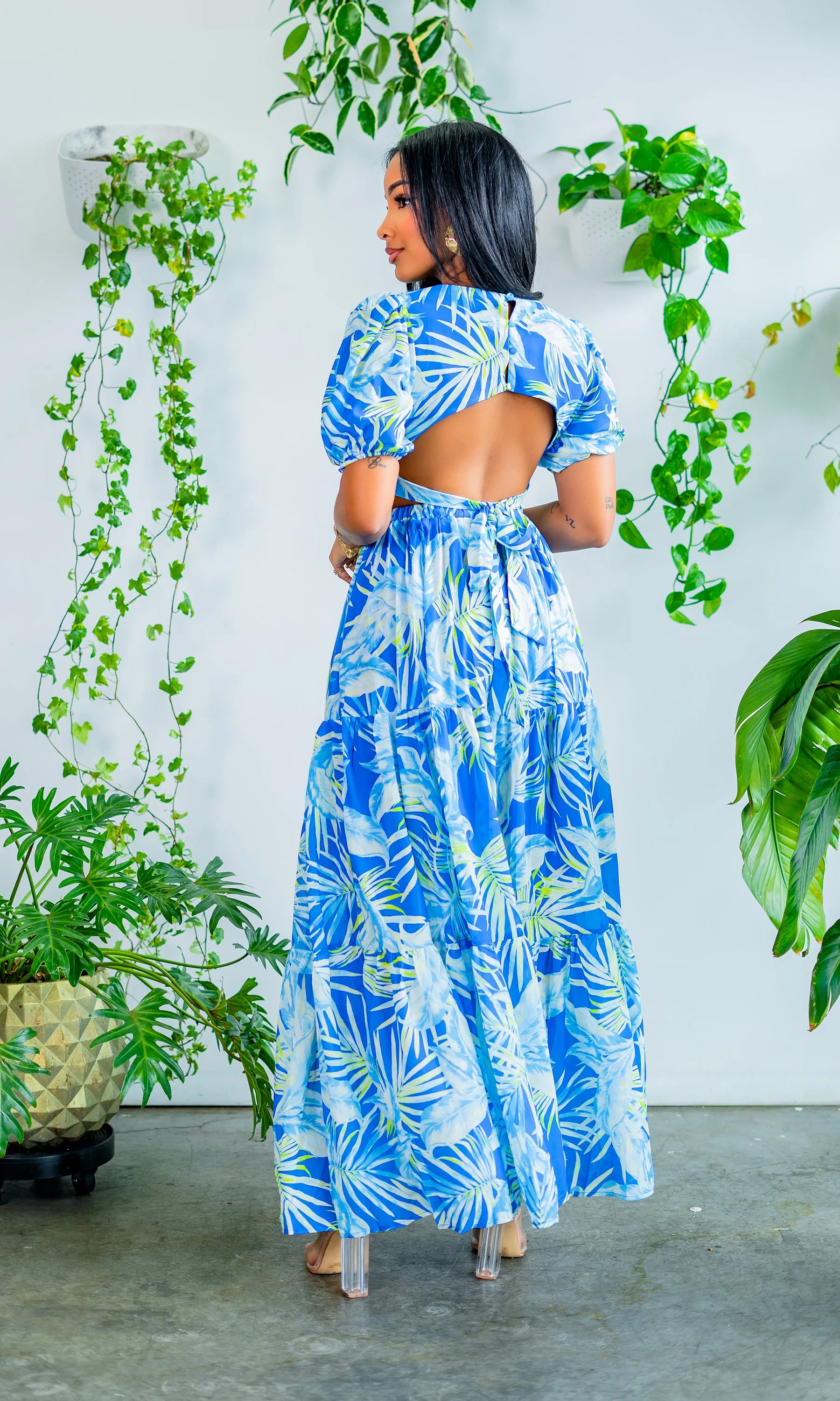 Harbor Island | Long Cutout Maxi - Royal Final Sale