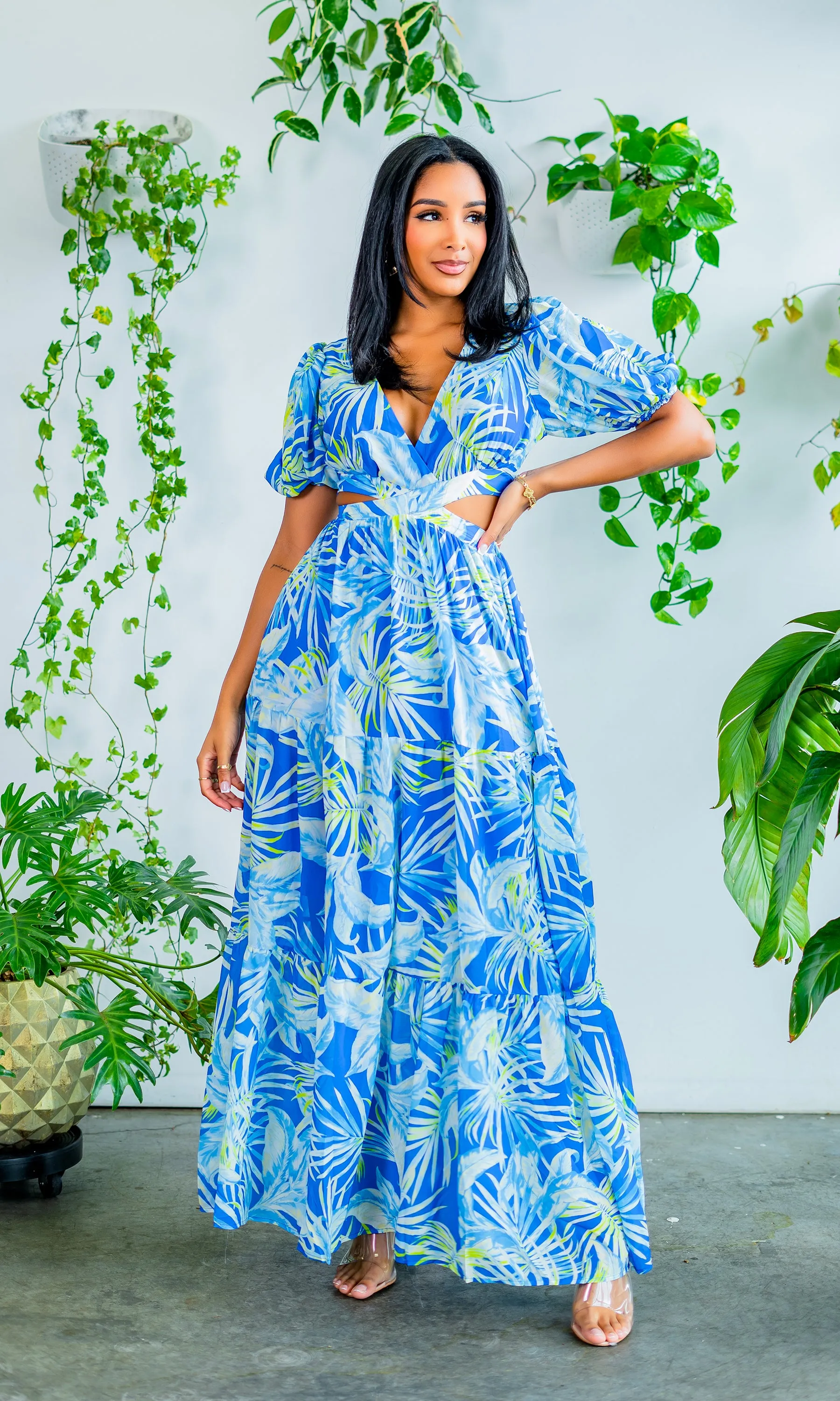 Harbor Island | Long Cutout Maxi - Royal Final Sale