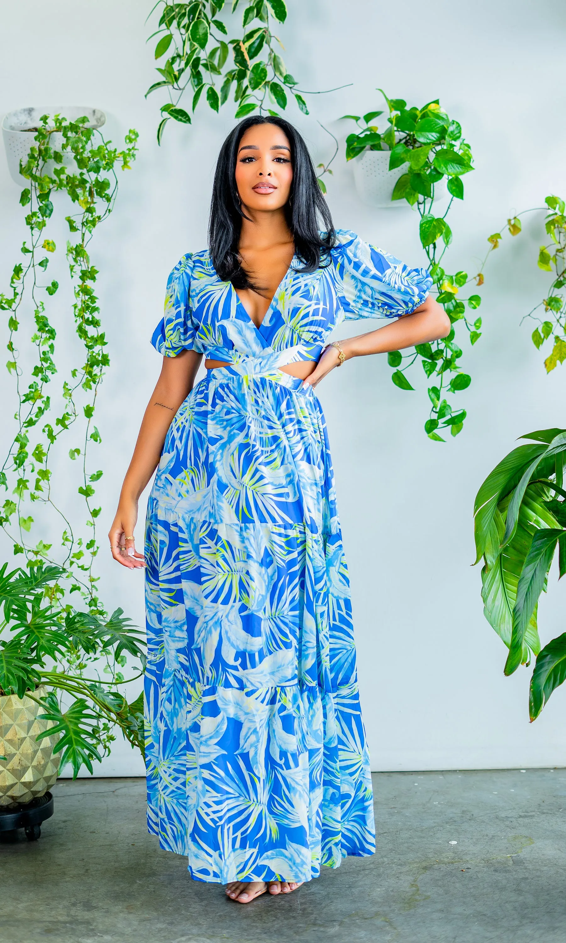 Harbor Island | Long Cutout Maxi - Royal Final Sale