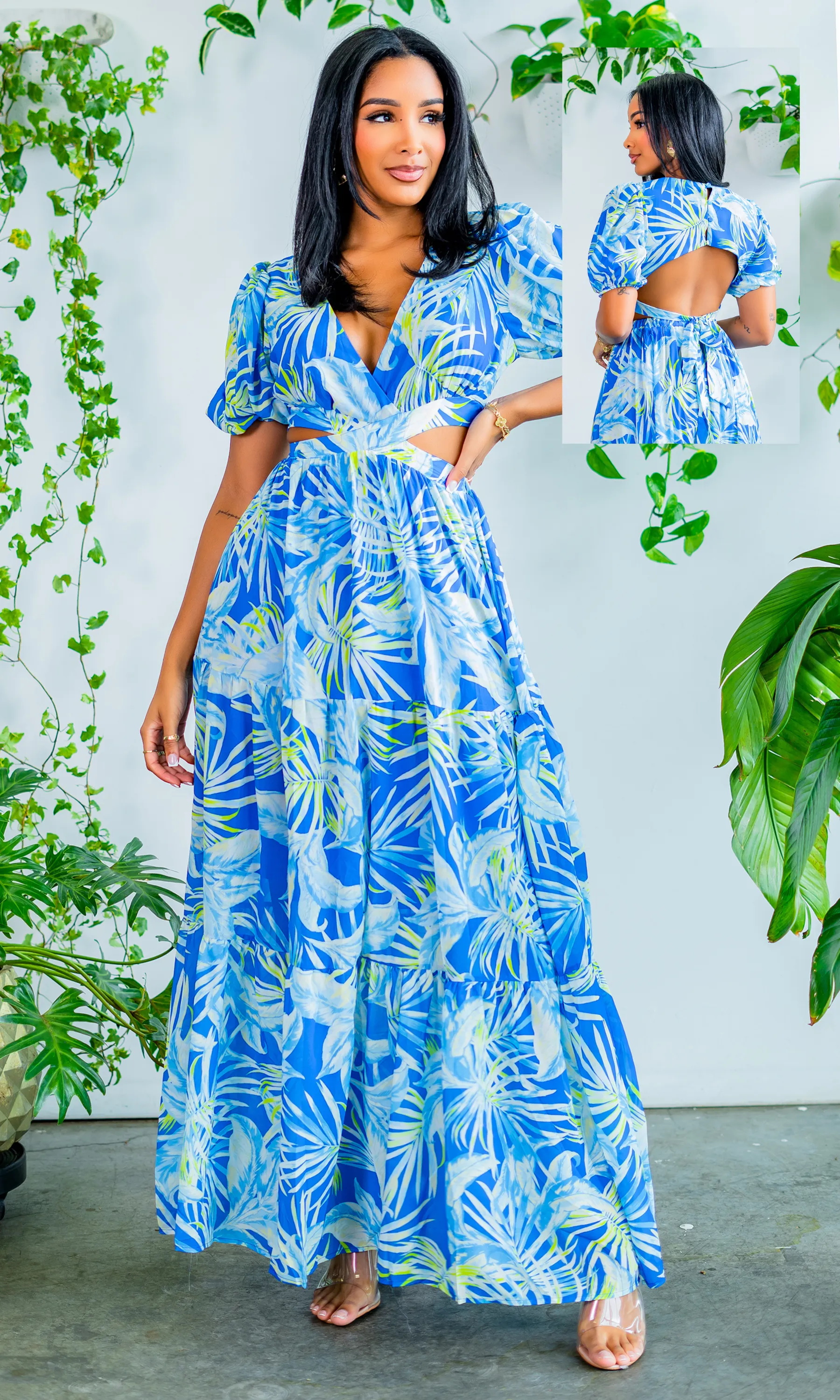 Harbor Island | Long Cutout Maxi - Royal Final Sale