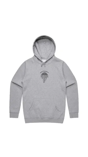 Heavy Weight AW Rains Hoodie Athletic Heather / Front Print