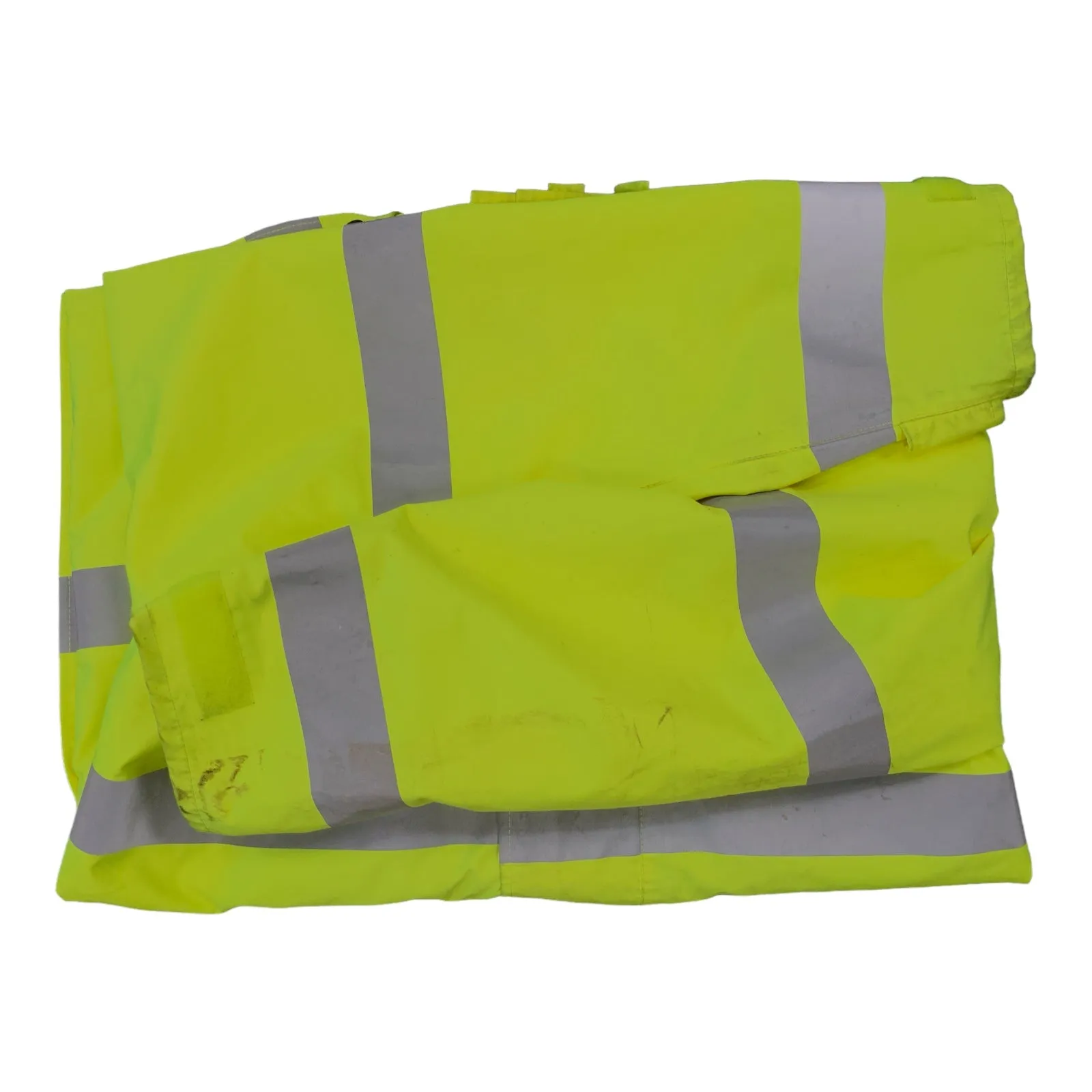 Hi-Vis 3/4 Polyester Waterproof Rain Coat Security Marshal HVPC06B