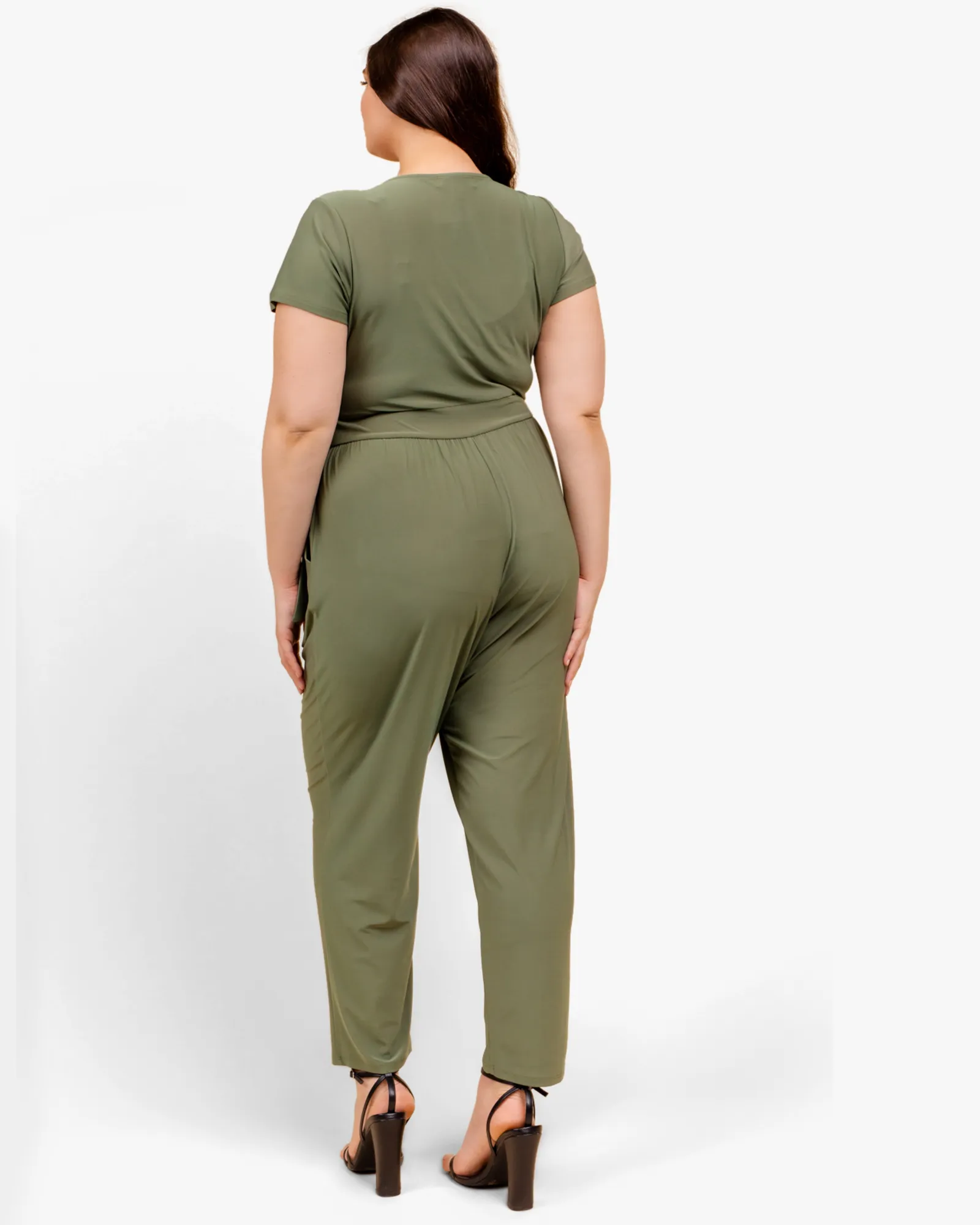 Jamie Tie-Waist Jumpsuit | Olive Green