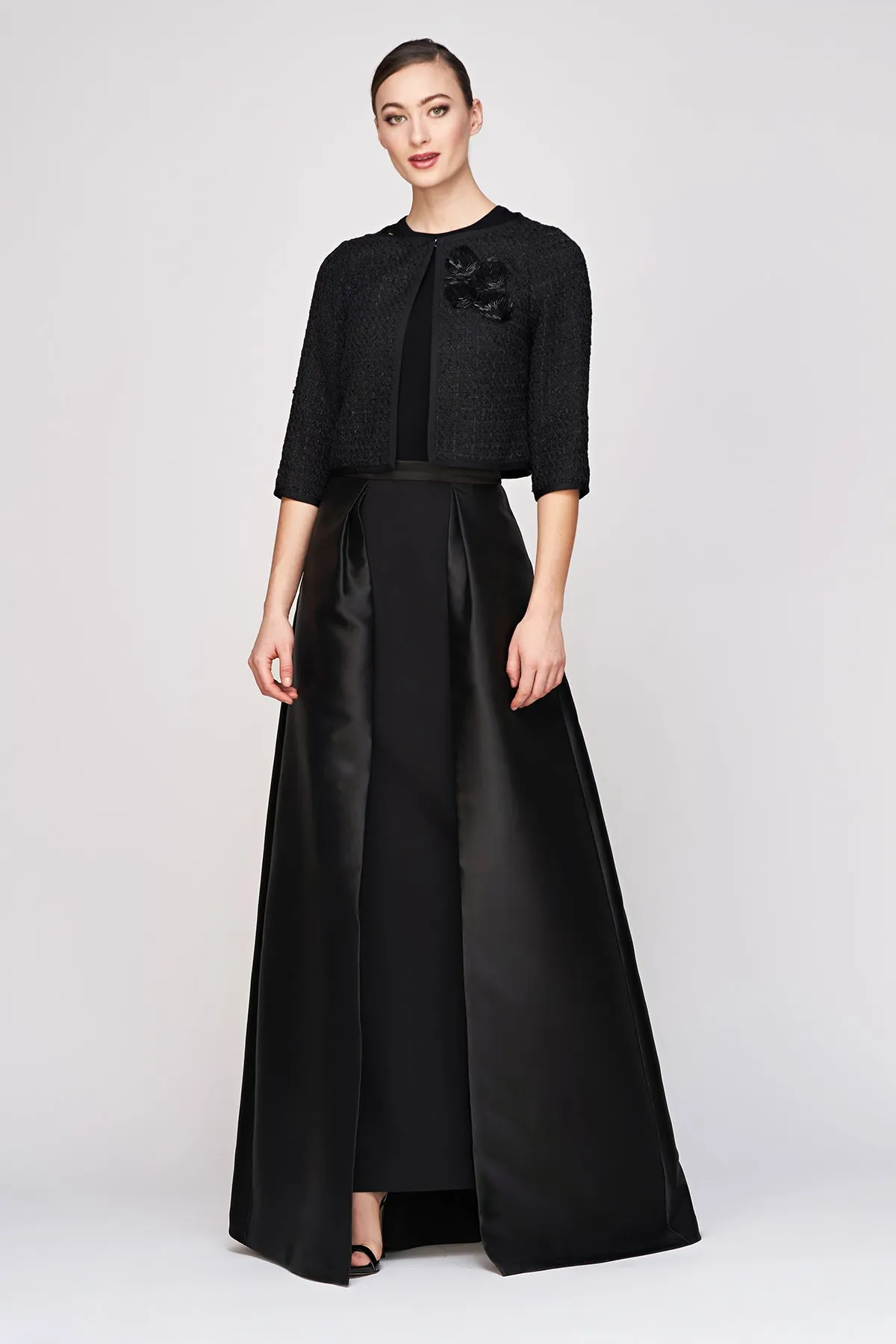 Kay Unger Isabela Walk Thru Skirt Black