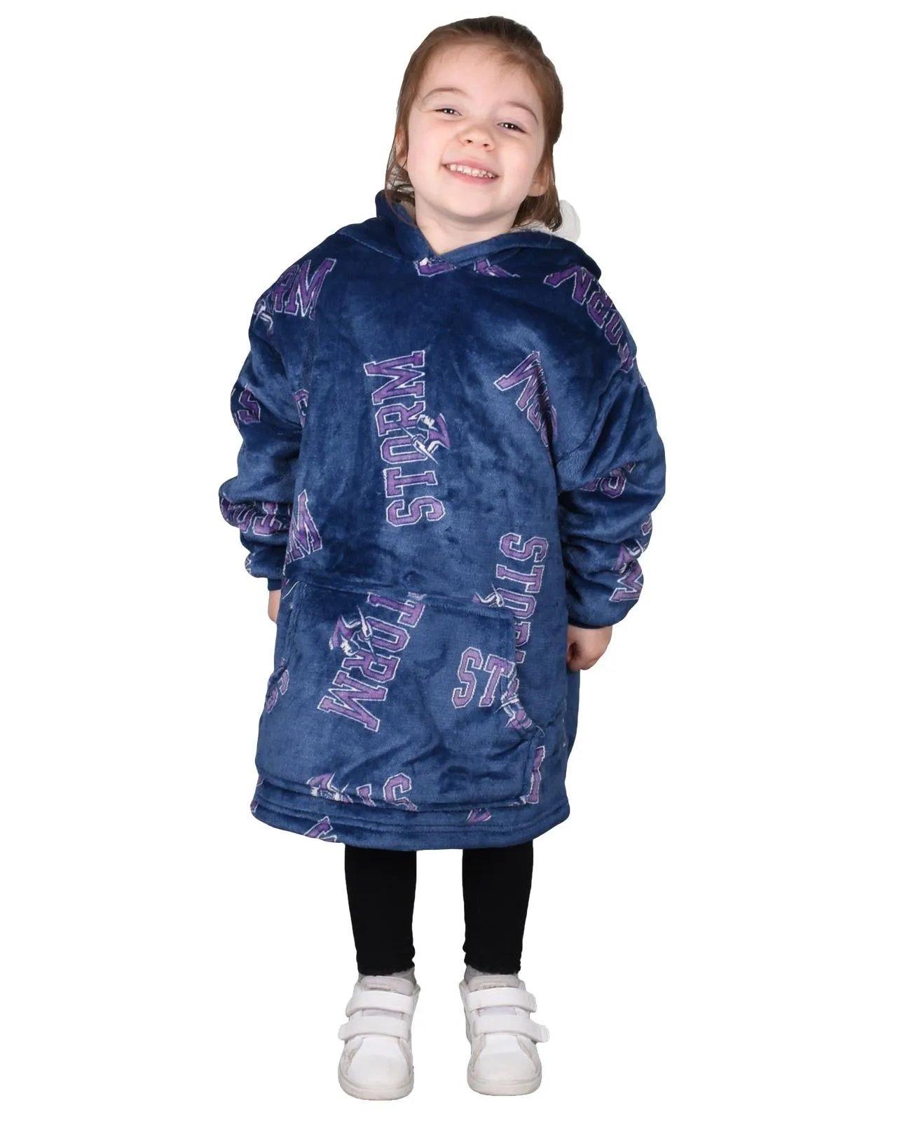 Kids Blanket Hoodie Storm