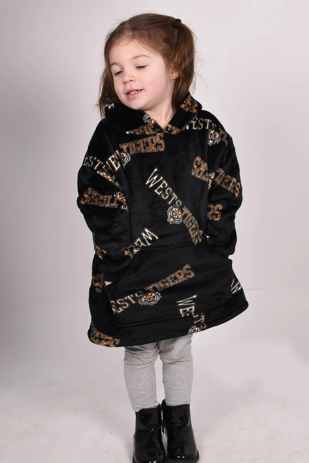 Kids Blanket Hoodie Wests Tiger