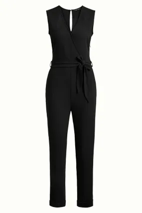 King Louie Dora Jumpsuit Woven Crepe Black