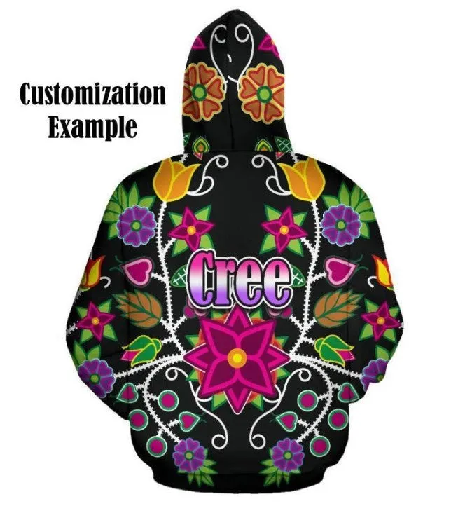 Kokum Ceremony Black Hoodie for Men (USA Size)