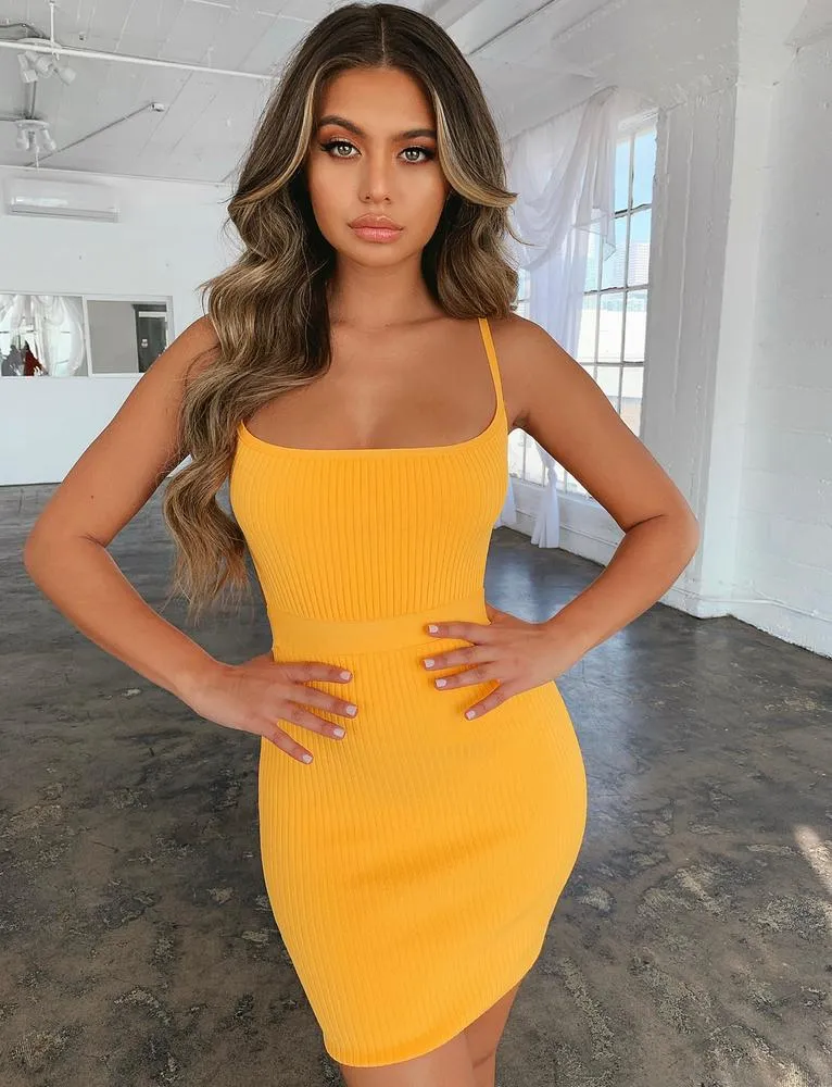 Lana Dress - Yellow