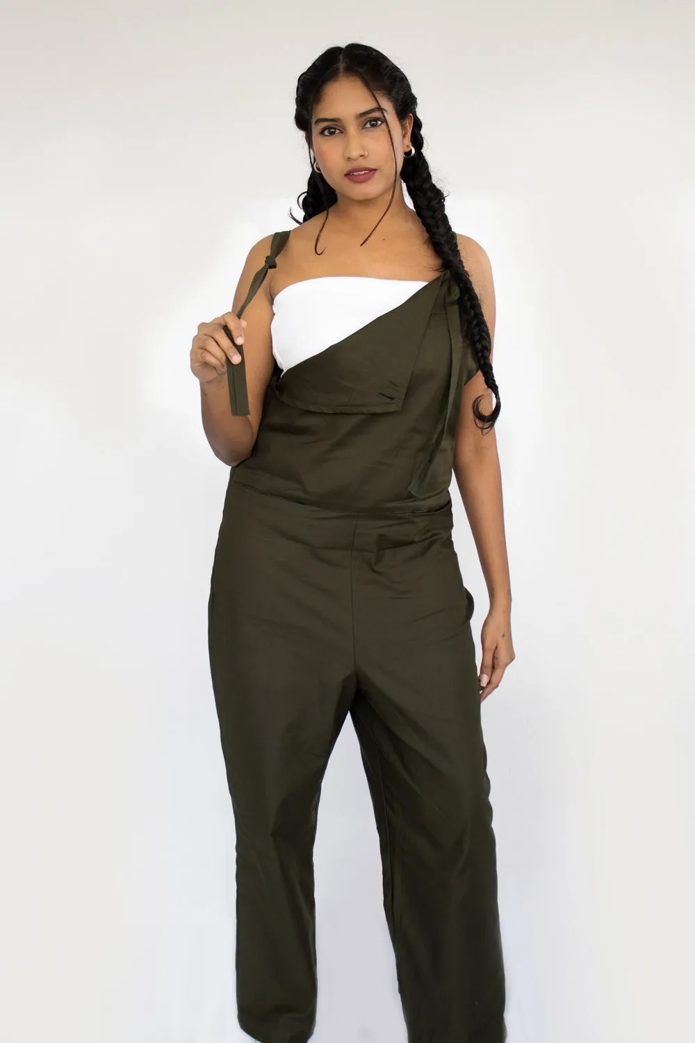 Laska Olive Green Jumpsuit