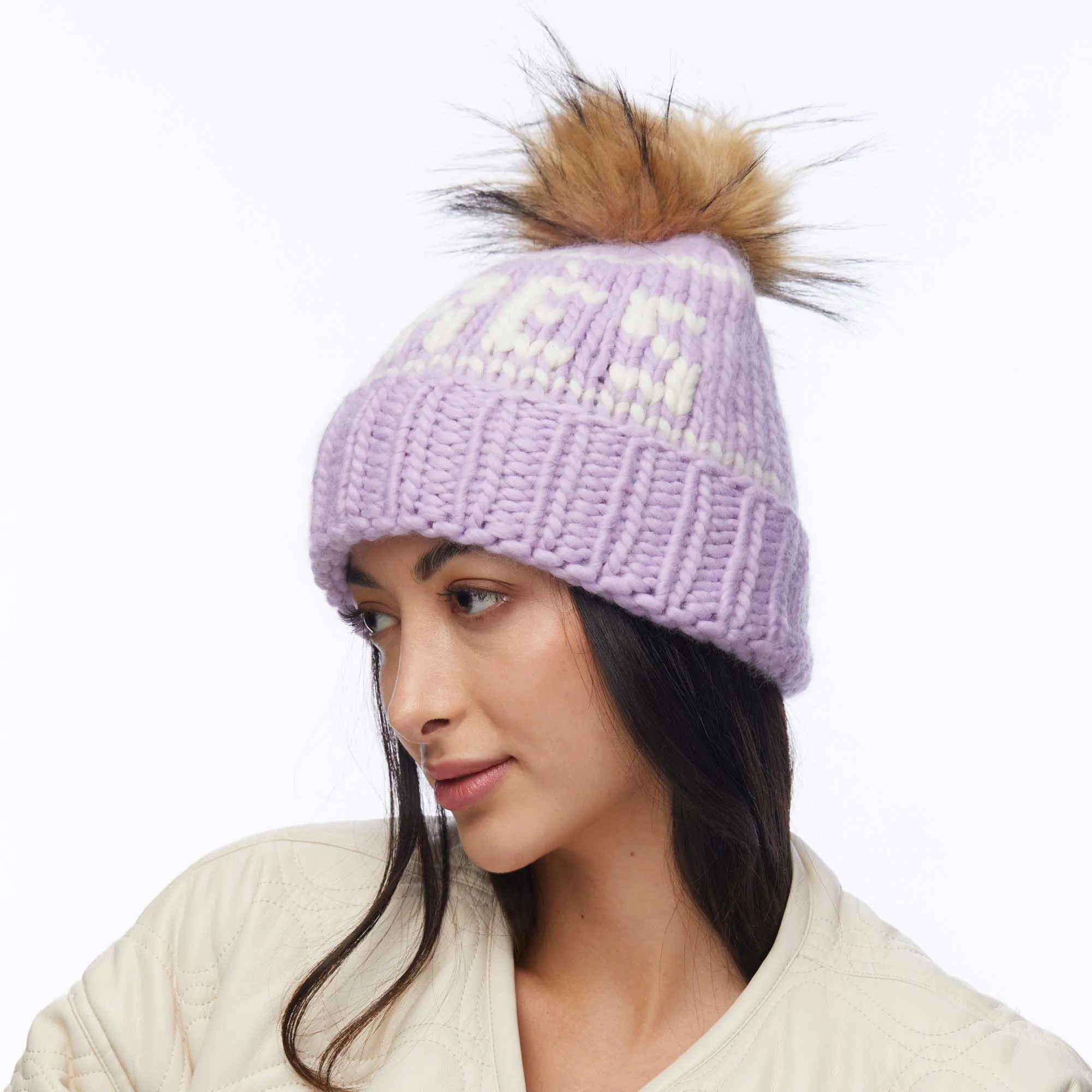 LAVENDER APRES BEANIE