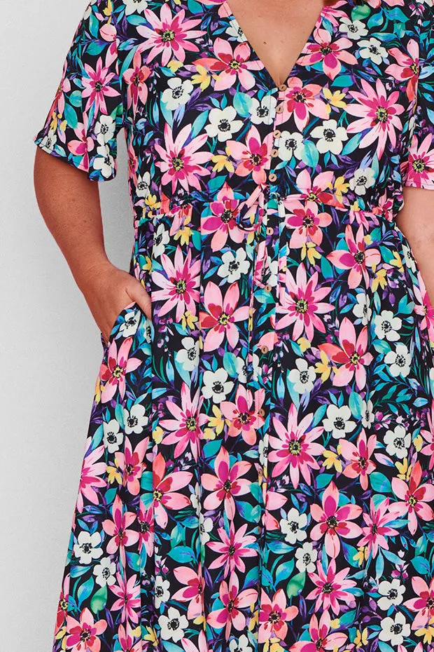 Marley Neon Bloom Dress