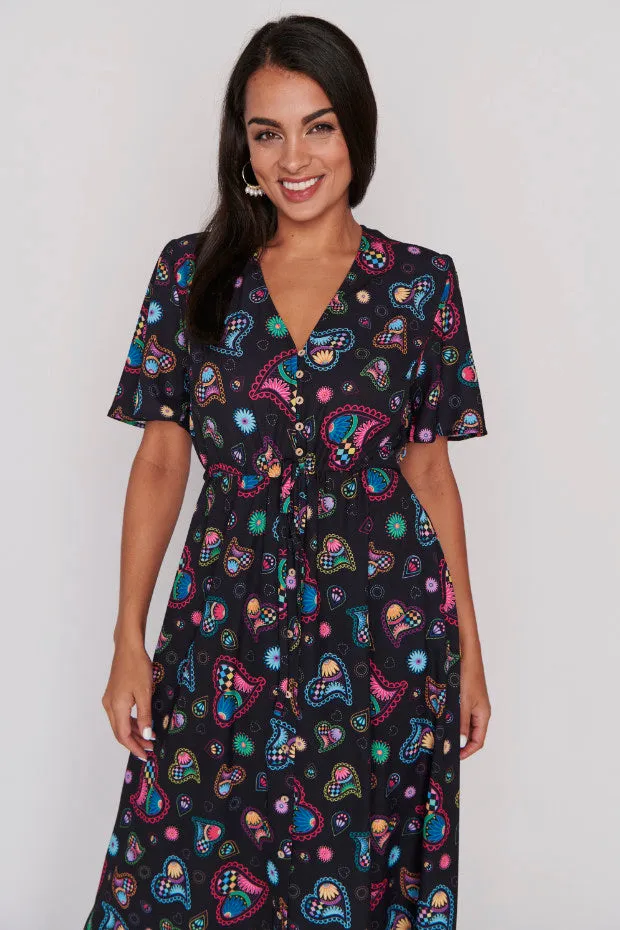 Marley Paisley Hearts Dress