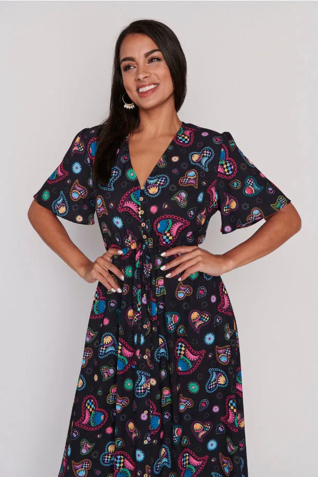 Marley Paisley Hearts Dress