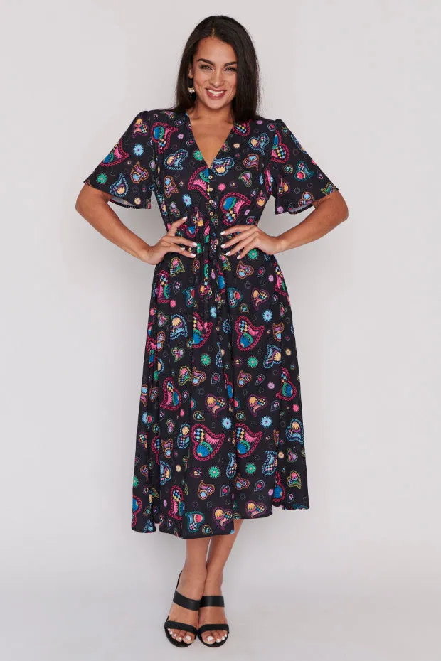 Marley Paisley Hearts Dress