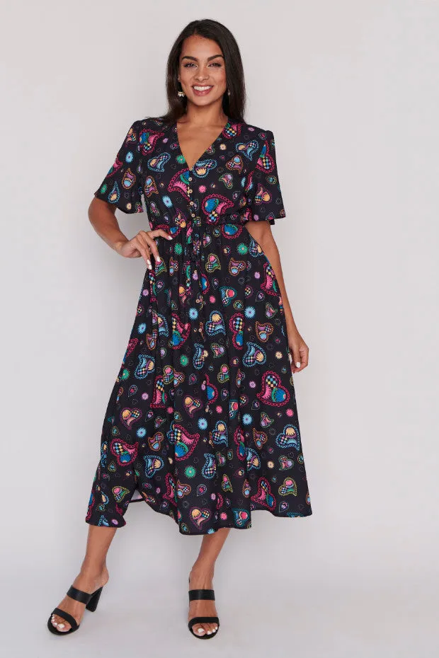 Marley Paisley Hearts Dress