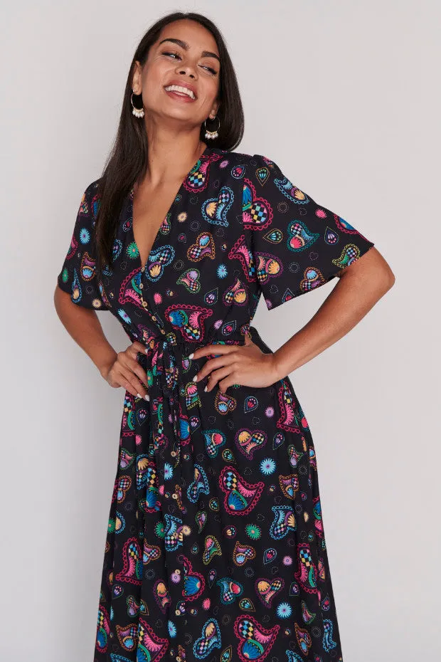 Marley Paisley Hearts Dress