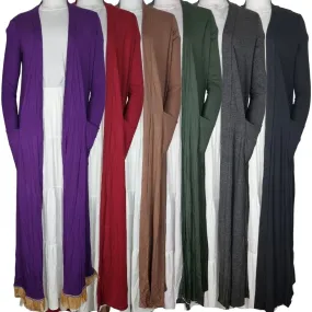 Maxi Cardigan with Pockets (5 Colours)