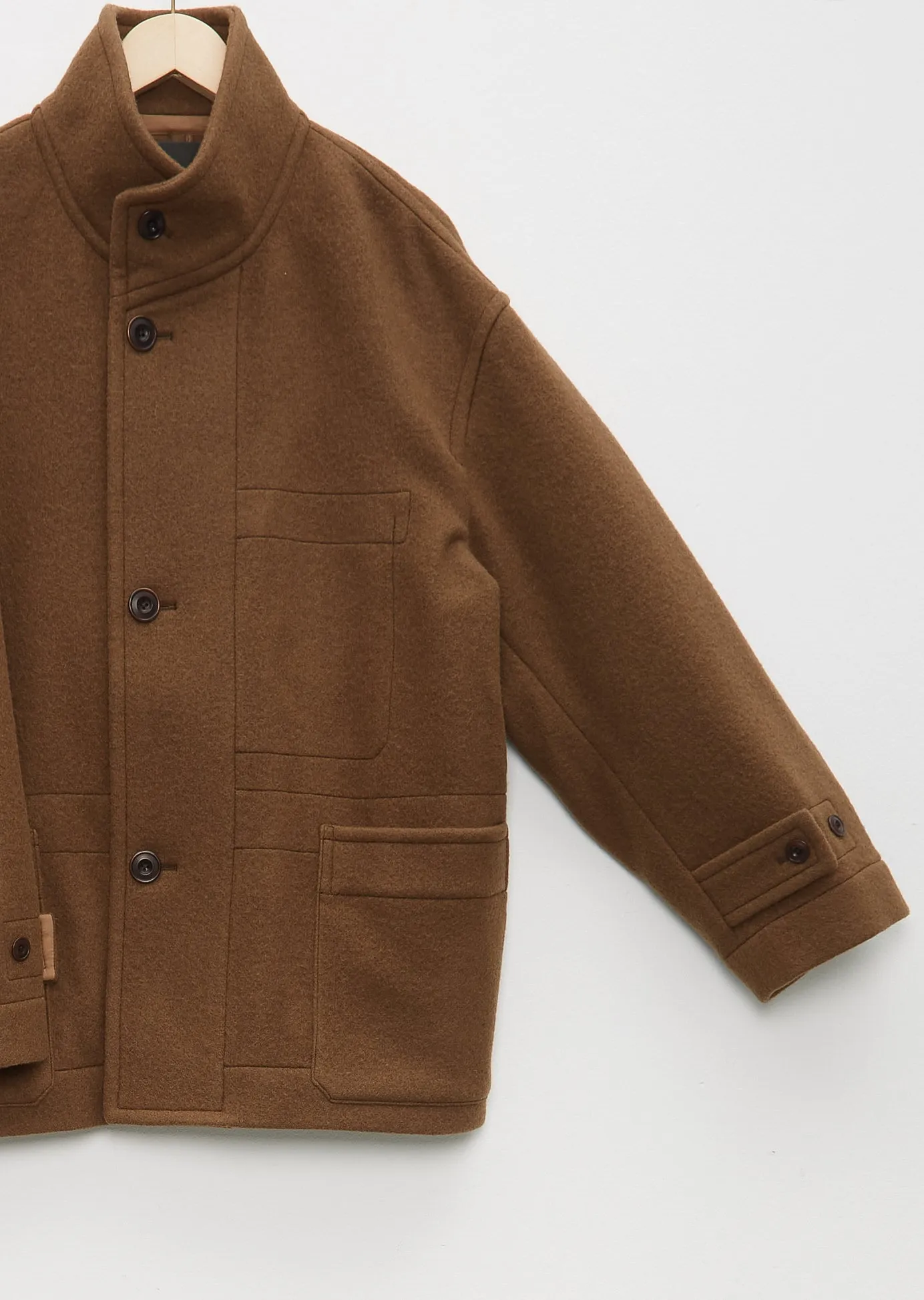 Men's Boxy Duffle Coat — Olive Brown