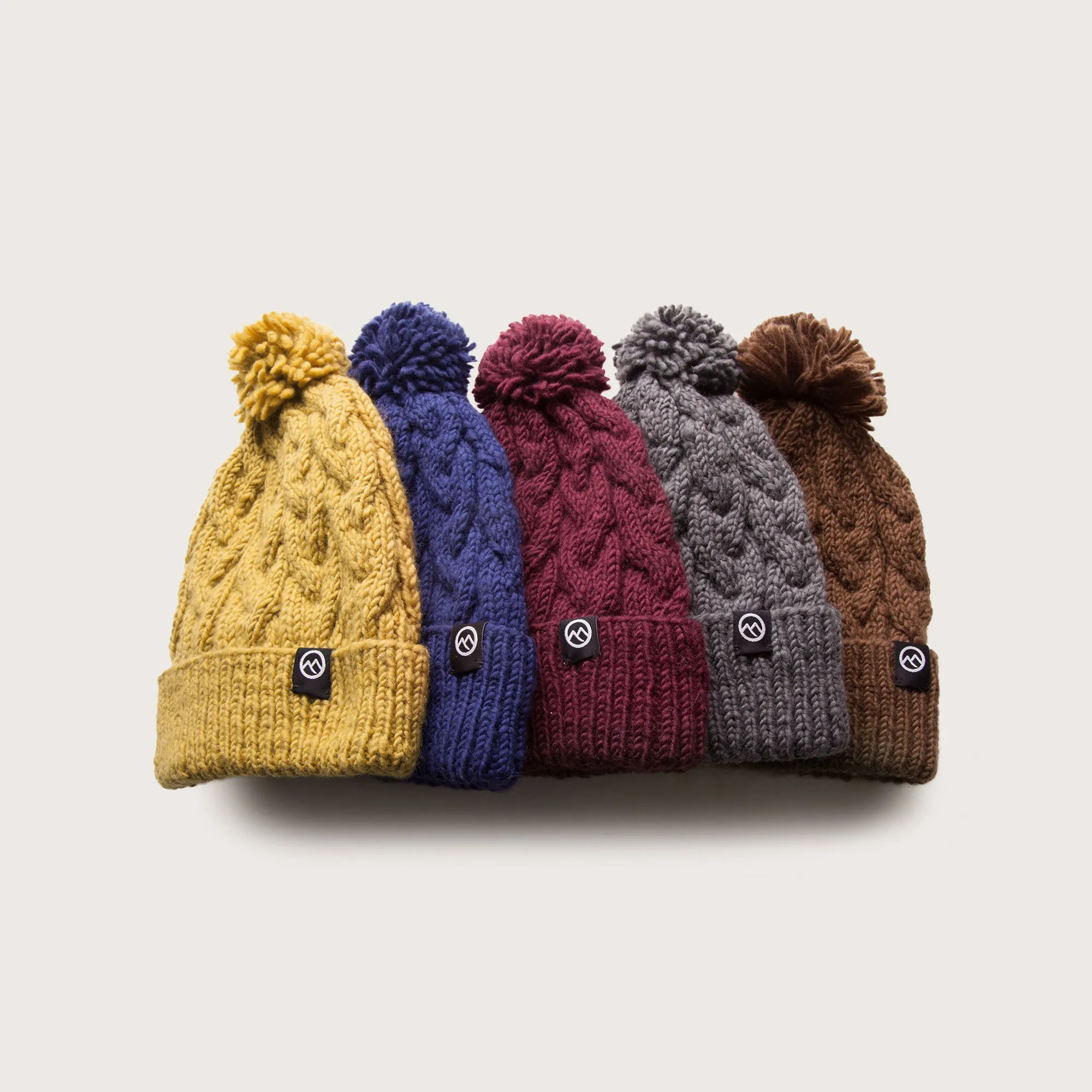 Merino Wool Links Beanie - Denim