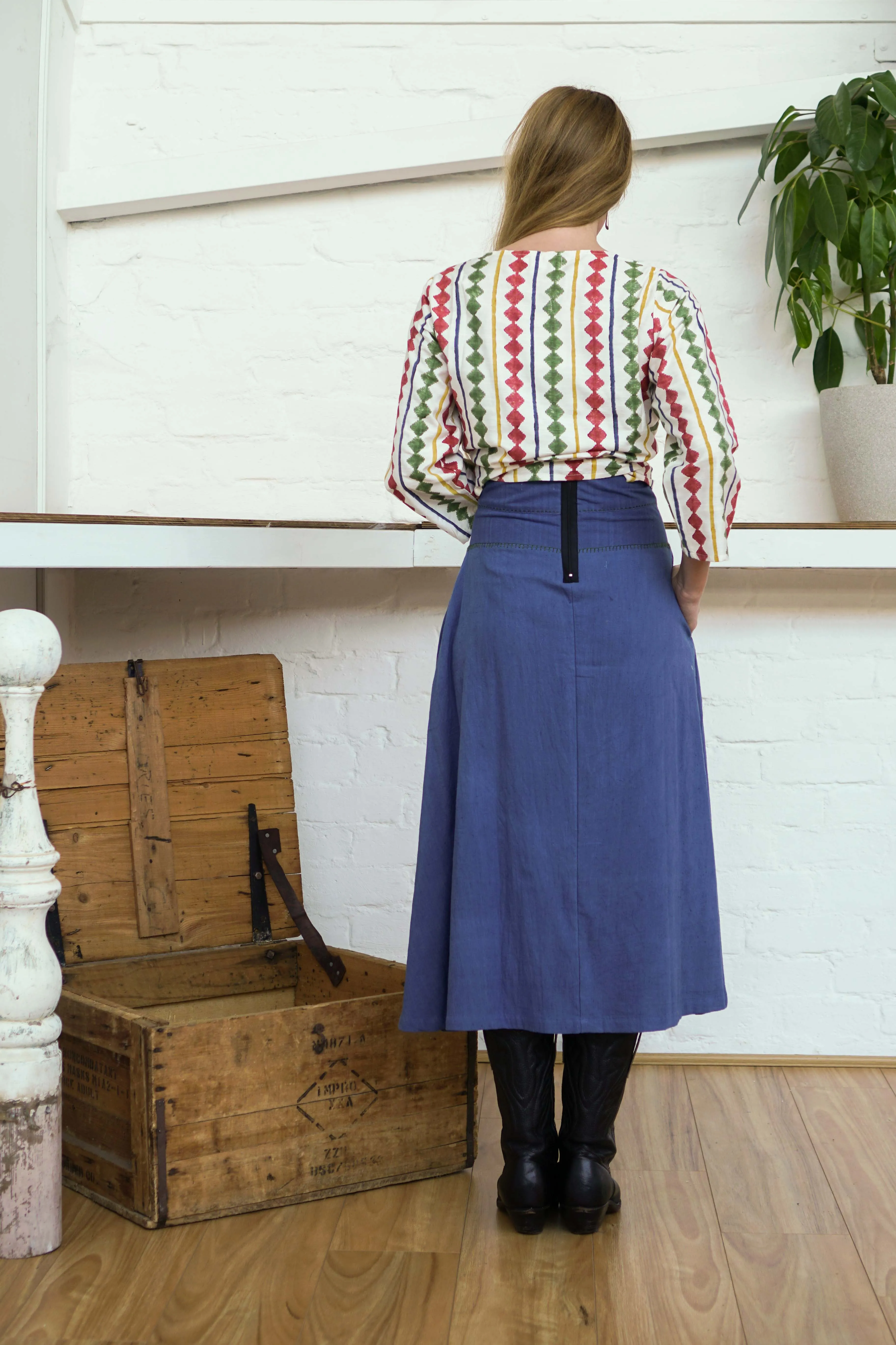 Midi Skirt Indigo