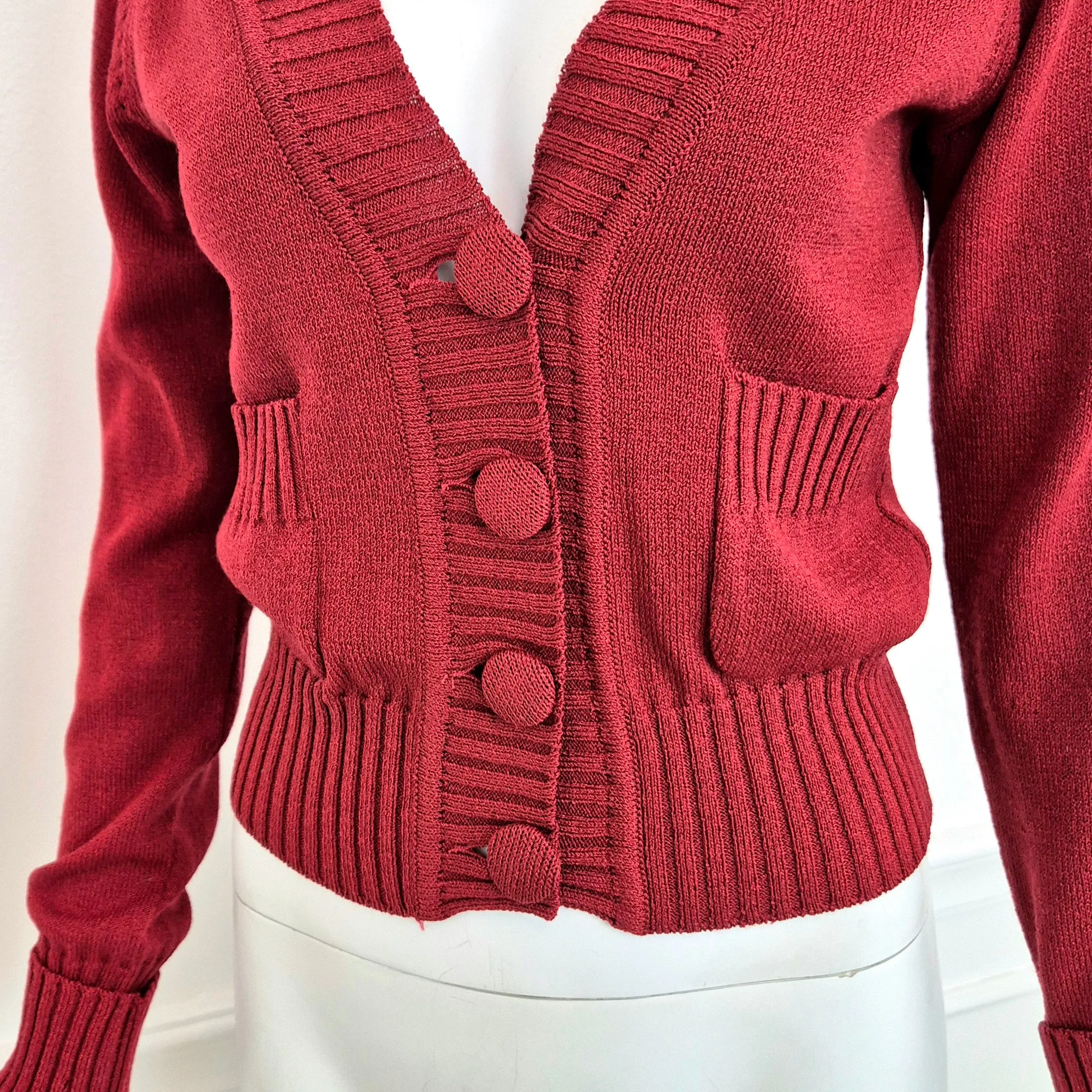 Moschino Couture | Cardigan rosso primaverile