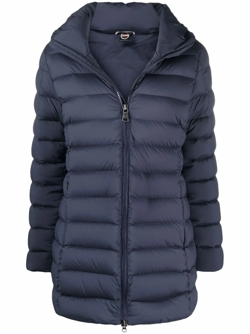 Navy Blue Duck Down Padded Coat