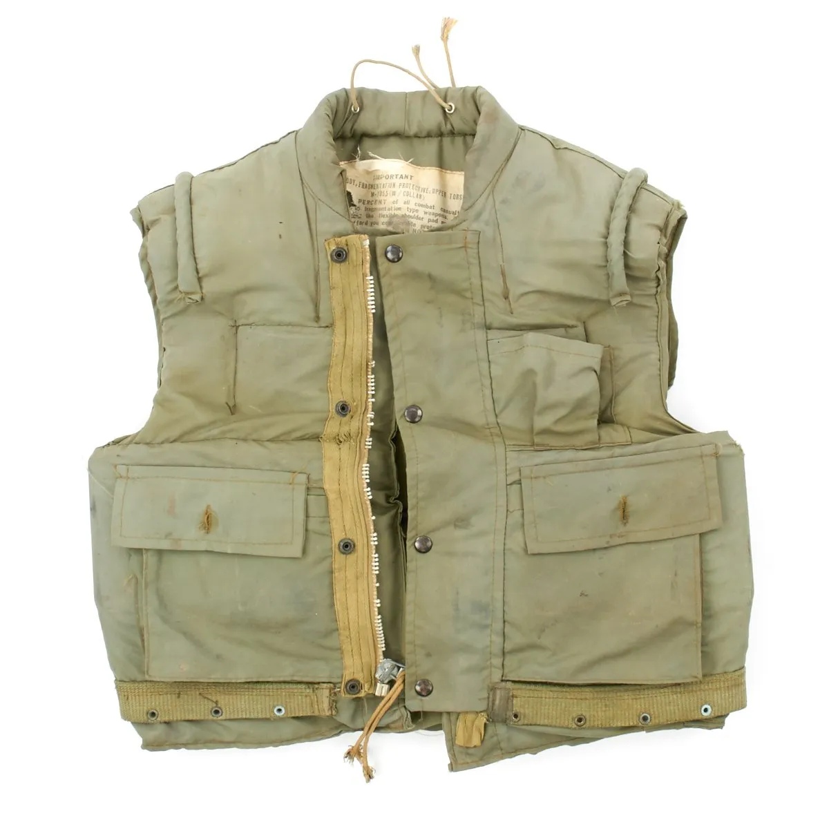 Original U.S. Vietnam War U.S.M.C. M-1955 Flak Body Armor Vest