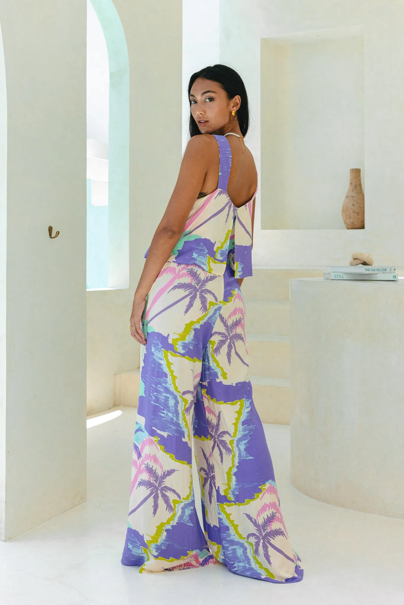 Paradisio Purple Tropical Jumpsuit