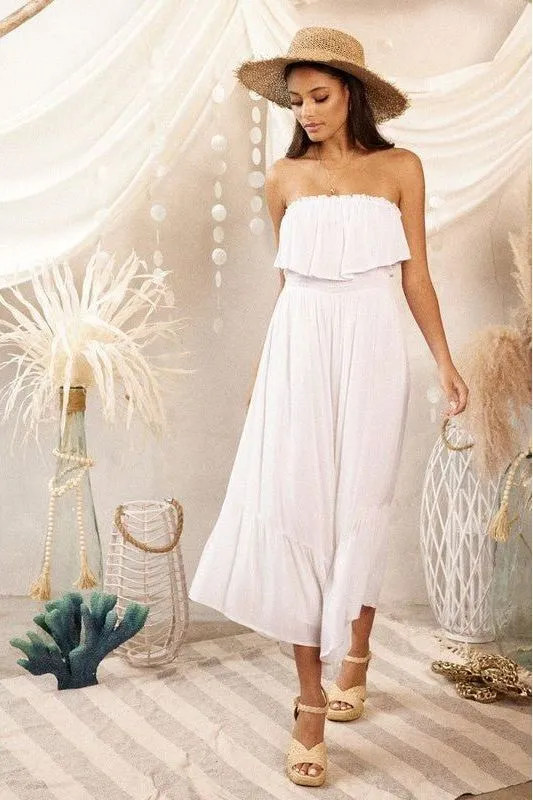 Pearl Cloud Strapless Jumpsuit