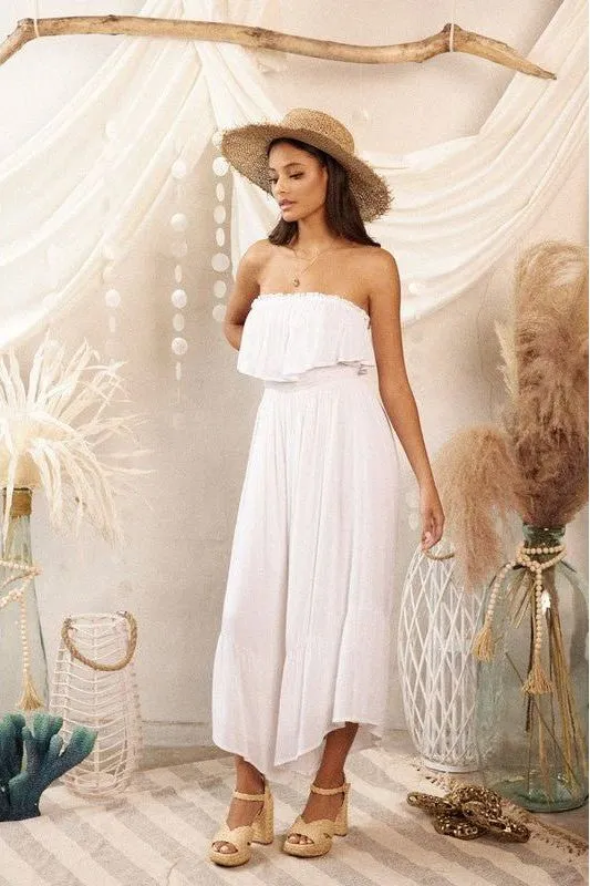 Pearl Cloud Strapless Jumpsuit