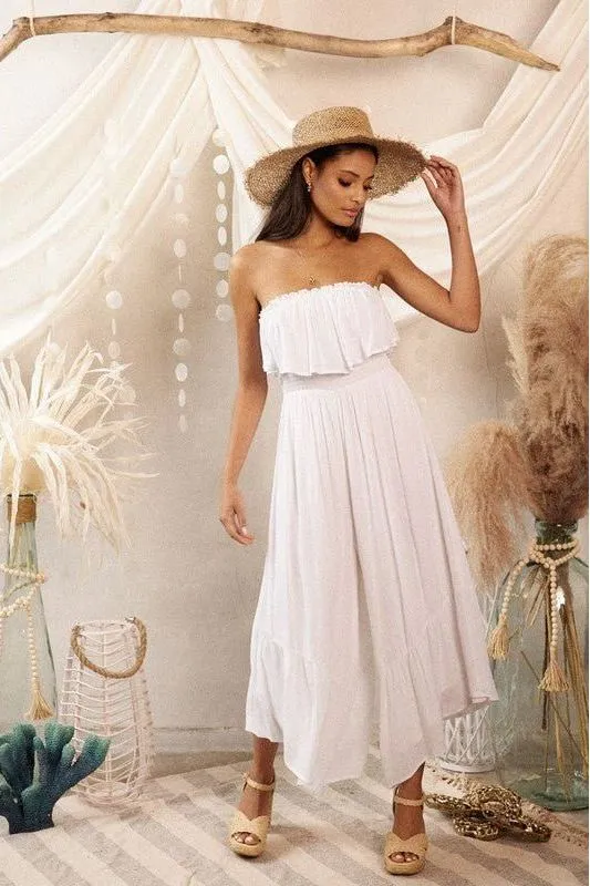 Pearl Cloud Strapless Jumpsuit