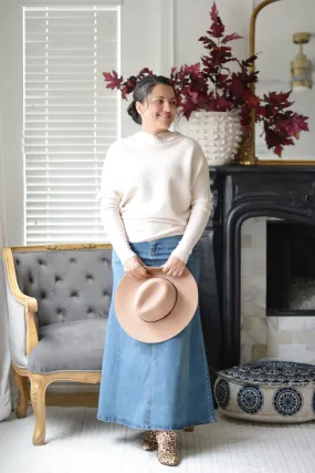 Peyton Denim Maxi Skirt