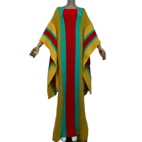 Pre Order:  Chic Colorful Knitted Maxi Kaftan - WINI