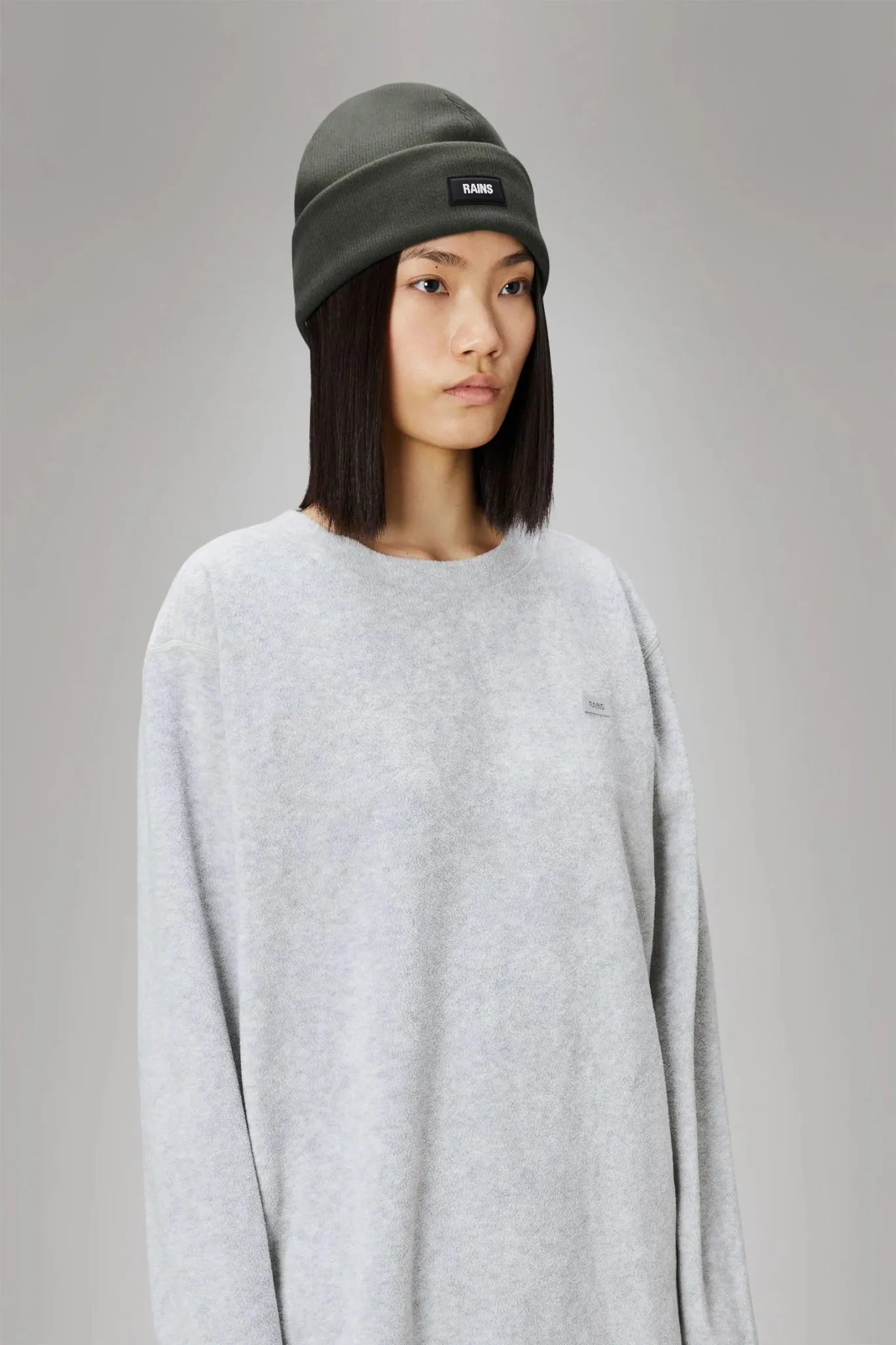 RAINS RIBBED Fleece Beanie T1