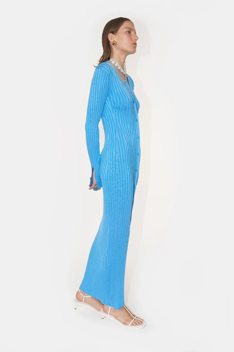 Rhea Long Dress - Electric Blue